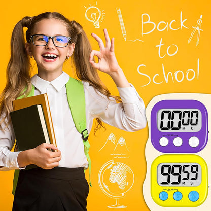ZILLEEN Classroom Timer for Kids Teachers 2 Pack Digital Timers