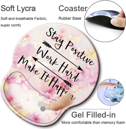 Ergonomic Mouse Pad with Wrist Rest Support,Gel Mouse Pads for Desk - Colors A