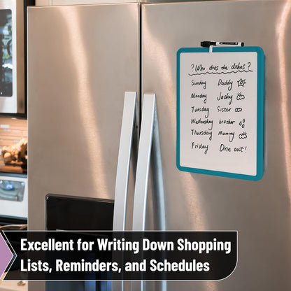 Dry Erase Board, 14” x 11”, White Frame
