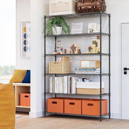M MZG 450 lbs Steel Storage Shelving 3-Tier Utility Shelving Unit Steel Organizer Wire Rack for Home,Kitchen,Office (11.8" D x 17.7" W x 26.3" H) - Colors B
