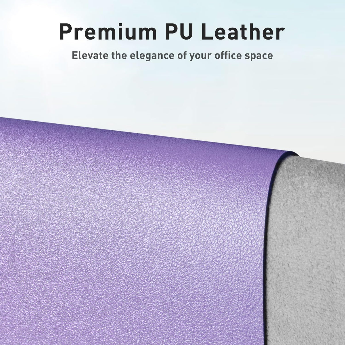 Aothia Leather Office Desk Pad Protector, Non-Slip PU Leather Desk Blotter, Waterproof Laptop Writing Mouse Pad for Office and Home, Black, 31.5" x 15.7" - Colors B
