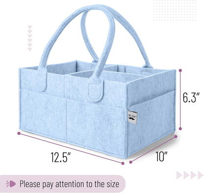 Baby Diaper Caddy Organizer, Gray, Medium