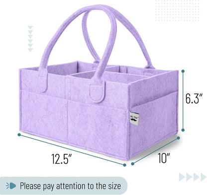Baby Diaper Caddy Organizer, Gray, Medium