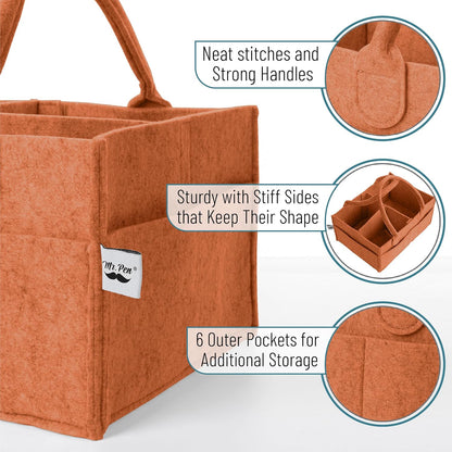 Baby Diaper Caddy Organizer, Gray, Medium