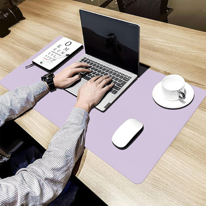 Bloss Leather Desk Pad and Keyboard Wrist Rest, Large Mouse Pad + Keyboard Pad+Mouse Wrist Support, Non-Slip Desk Mat Protector for Office, Home(31.5×15.7 Inches,Beige) - Colors B