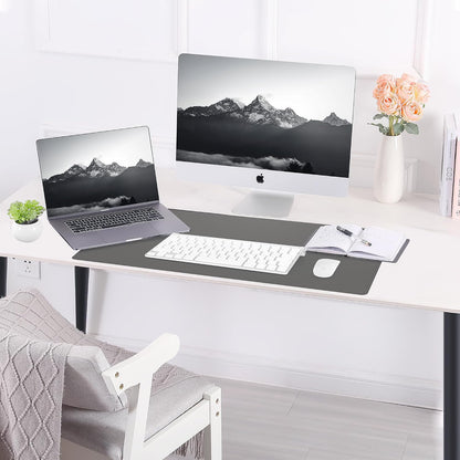 Large Desk Mat, 47" x 17", Black