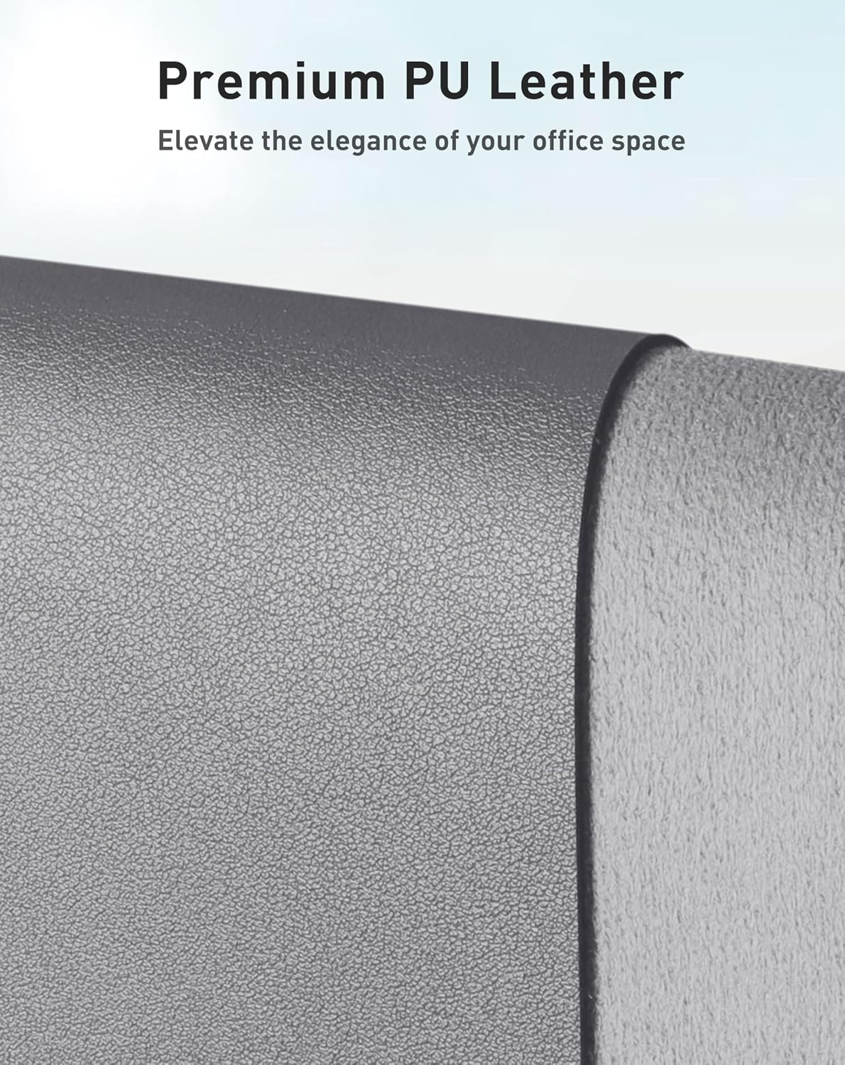 Aothia Leather Office Desk Pad Protector, Non-Slip PU Leather Desk Blotter, Waterproof Laptop Writing Mouse Pad for Office and Home, Black, 31.5" x 15.7" - Colors A