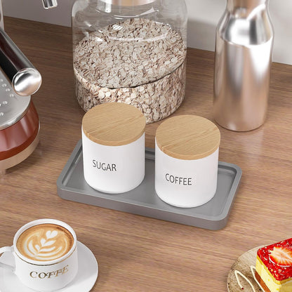 Small Bathroom Vanity Tray for Countertop Makeup Perfume Jewelry Decor Candle Keys, Small Black Kitchen Tray for Soap Dispenser Spice Bamboo Toilet Tray 7.9" L x 4" W x 0.79" H