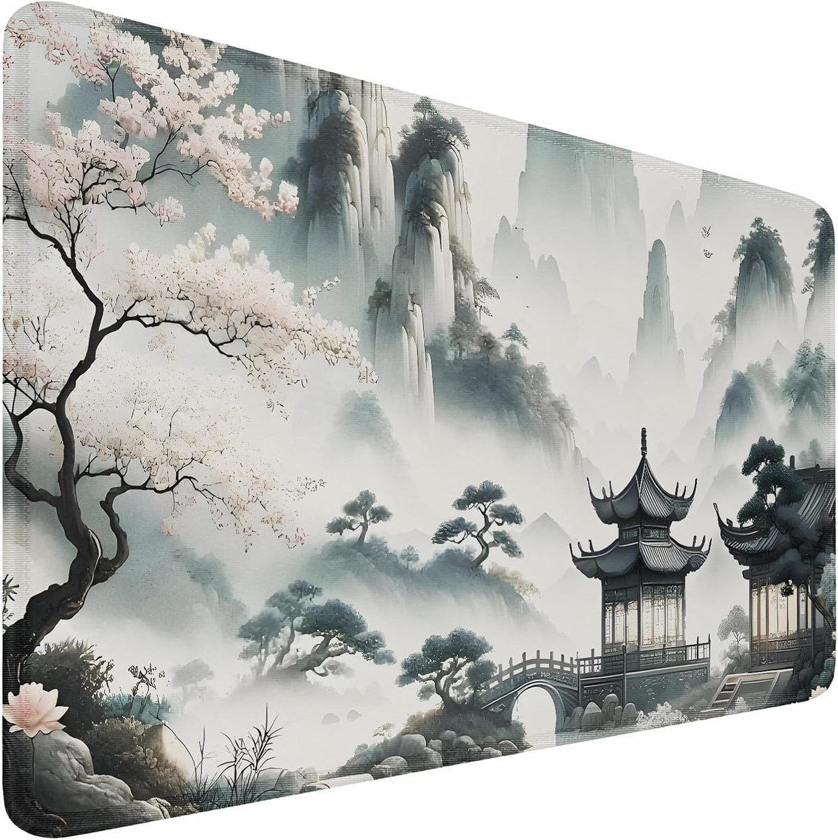 Large Gaming Mouse Pad, 31.5x15.7 inch Large Extended Computer Keyboard Mouse Mat, Water Resist Non-Slip Mousepad Rubber Base Long XXL Desk Mouse Pad for Work & Gaming, Office & Home, Black