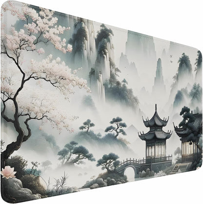 Large Gaming Mouse Pad, 31.5x15.7 inch Large Extended Computer Keyboard Mouse Mat, Water Resist Non-Slip Mousepad Rubber Base Long XXL Desk Mouse Pad for Work & Gaming, Office & Home, Black