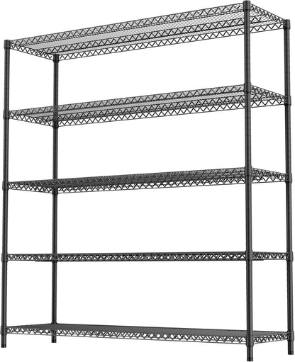 M MZG 450 lbs Steel Storage Shelving 3-Tier Utility Shelving Unit Steel Organizer Wire Rack for Home,Kitchen,Office (11.8" D x 17.7" W x 26.3" H) - Colors A