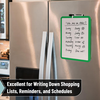 Dry Erase Board, 14” x 11”, White Frame