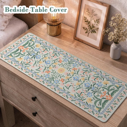 iCasso Desk Mat for Keyboard and Mouse, Large Mouse Pad, Desk Pad Mat, Anti-Slip Big Mousepad with Stitched Edges for Computer Desktop(Deep Green)