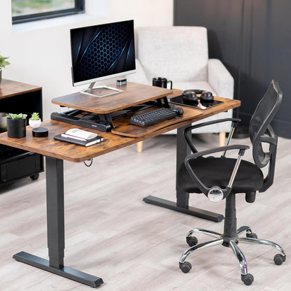 Black 32 in Standing Desk Converter, DESK-V000K