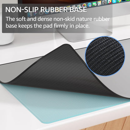 KTRIO Large Gaming Mouse Pad Desk Mat for Gamer, 31.5" x 11.8", Black, XL | Extended Size Design, Superior Micro-Weave Cloth, Non-Slip Rubber Base, Durable Stitched Edges, Water-Resistant Coating