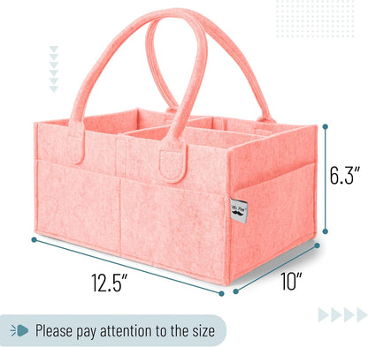 Baby Diaper Caddy Organizer, Gray, Medium