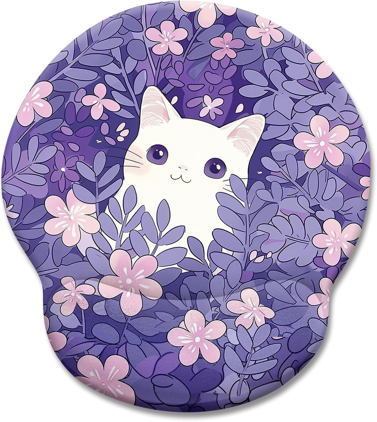 Funny Ergonomic Mouse Pad with Wrist Rest, Cat Desk Decor Gifts - Colors A