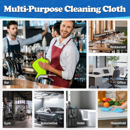 Shop Towels, Pack of 200, Grey Microfiber Cleaning Cloth Bulk, Microfiber Towels for Cars, All-Purpose Absorbent Cleaning Rags, Dust Cloth for Automotive, Mechanic, Garage, 11.5 x 11.5 inch