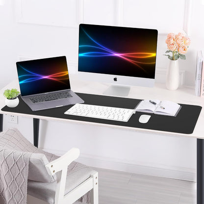 Large Desk Mat, 47" x 17", Black