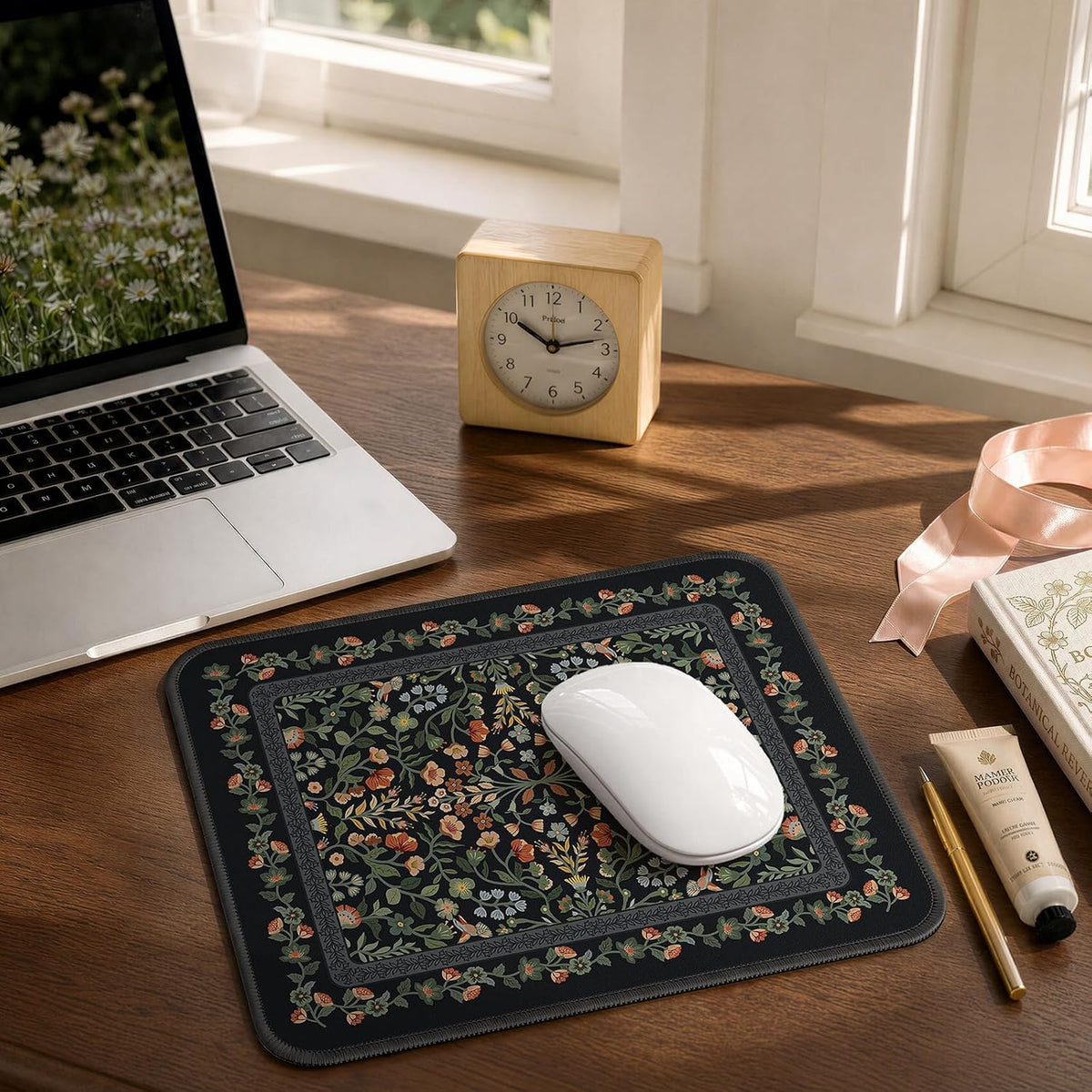 iCasso Desk Mat for Keyboard and Mouse, Large Mouse Pad, Desk Pad Mat, Anti-Slip Big Mousepad with Stitched Edges for Computer Desktop(Deep Green)