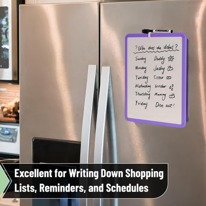 Dry Erase Board, 14” x 11”, White Frame