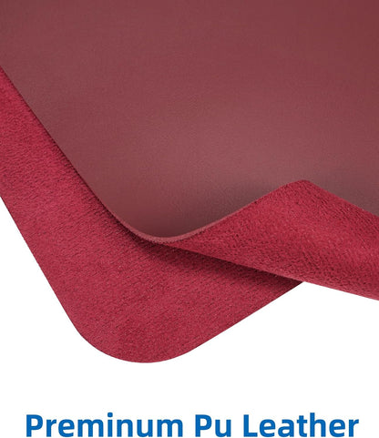 Large Desk pad mat,Mouse Pad,Office Desk Mat, Non-Slip PU Leather Desk Blotter,Large Desk pad,Waterproof Keyboard mat for Office/Home/Decor (Black,48" x 17")