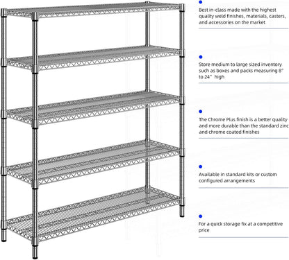 M MZG 450 lbs Steel Storage Shelving 3-Tier Utility Shelving Unit Steel Organizer Wire Rack for Home,Kitchen,Office (11.8" D x 17.7" W x 26.3" H) - Colors A