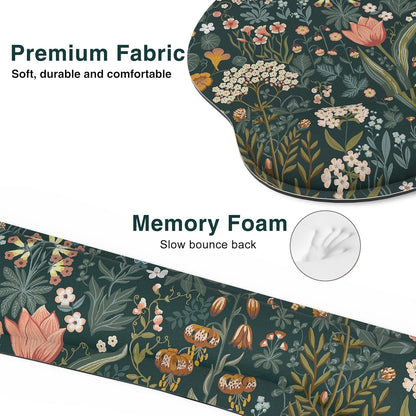 Ergonomic Mouse Pad with Wrist Rest and Keyboard Wrist Rest, Mousepad