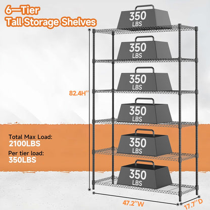 M MZG 450 lbs Steel Storage Shelving 3-Tier Utility Shelving Unit Steel Organizer Wire Rack for Home,Kitchen,Office (11.8" D x 17.7" W x 26.3" H) - Colors B