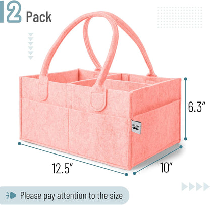 Baby Diaper Caddy Organizer, Gray, Medium