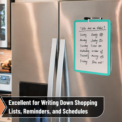 Dry Erase Board, 14” x 11”, White Frame