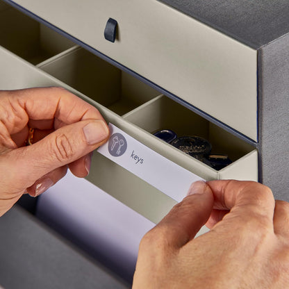 Savor | All-in-One Desk Organizer | Blue – Keep Desk, Office, and Home Organized All-in-One Storage System for Important Files, Documents, Stationery, and Office Supplies