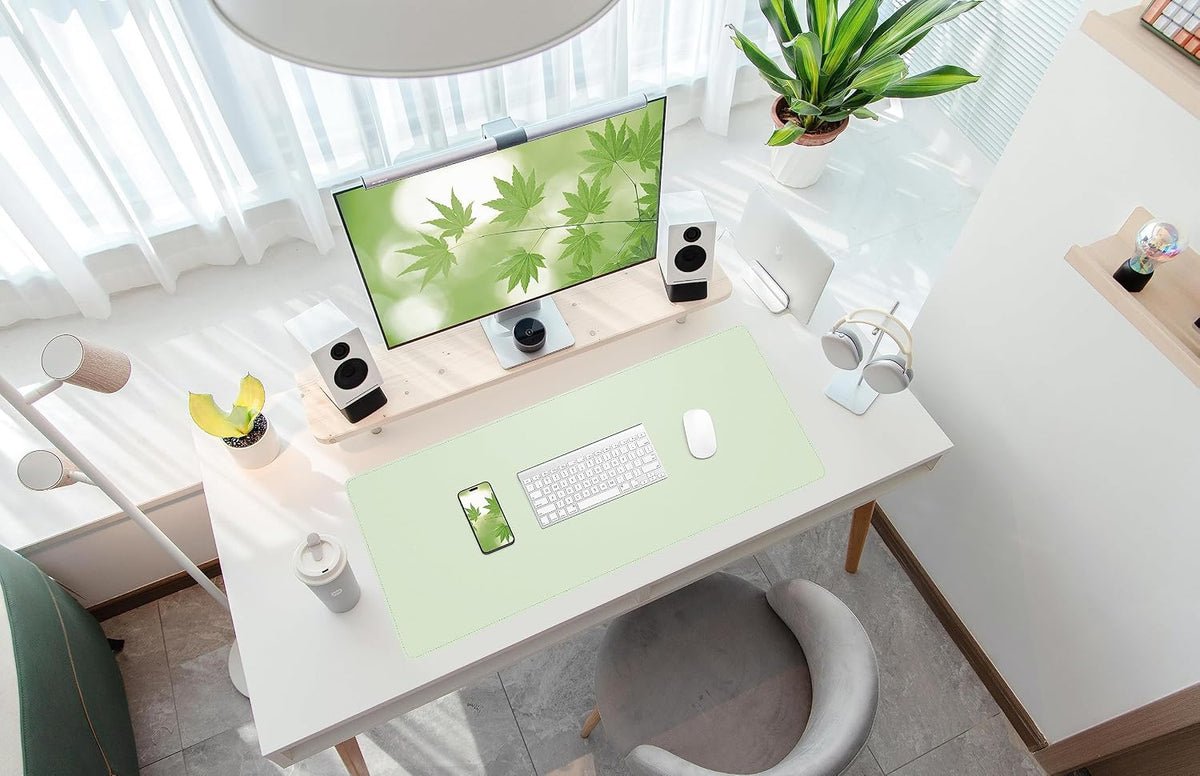Large Desk Mat, 47" x 17", Black