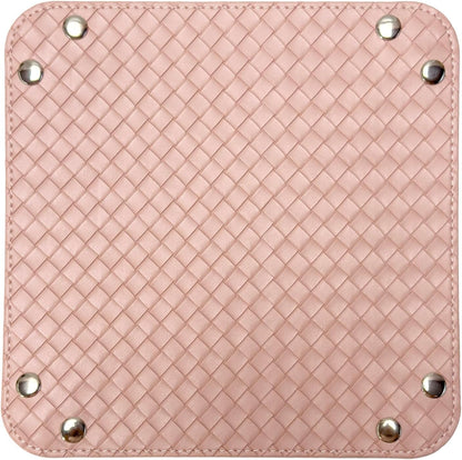 UnionBasic Small Valet Tray, Jewelry Tray for Rings Watches Earrings, Entryway Catchall Caddy for Coins Keys Change, Nightstand Bedside Valet Holder, Trays for Electronic Gadgets, Beige - Colors B