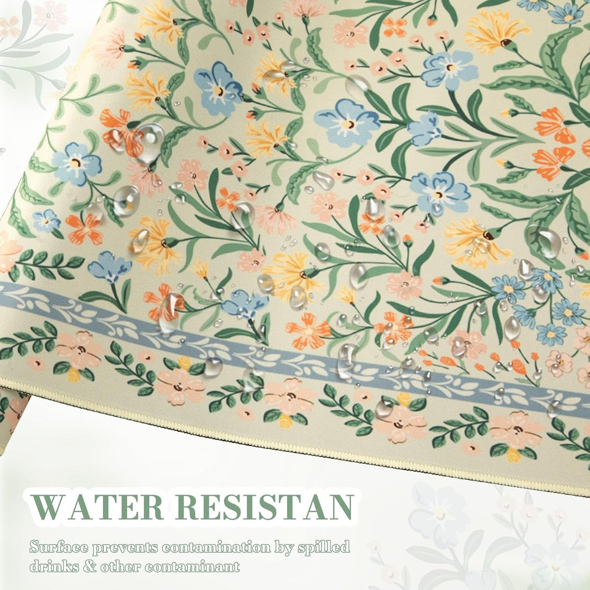 iCasso Desk Mat for Keyboard and Mouse, Large Mouse Pad, Desk Pad Mat, Anti-Slip Big Mousepad with Stitched Edges for Computer Desktop(Deep Green)