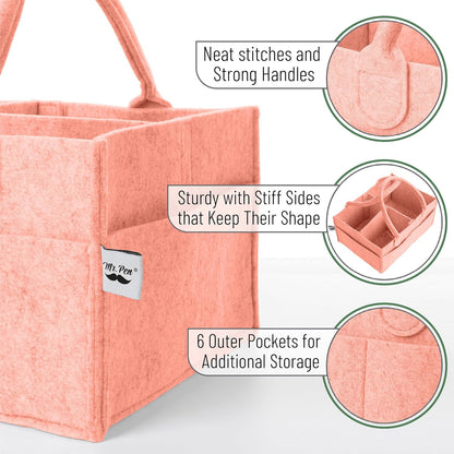 Baby Diaper Caddy Organizer, Gray, Medium