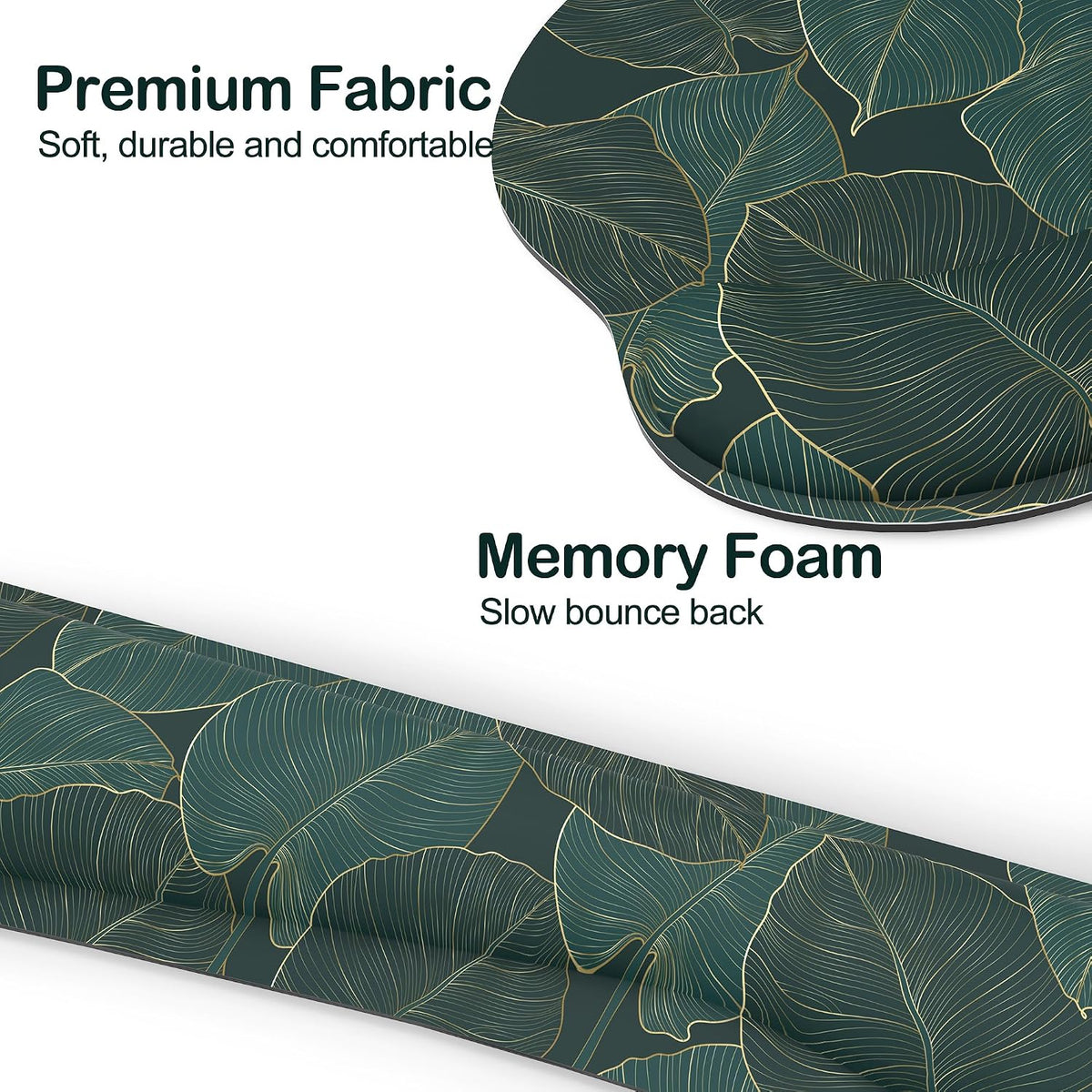 Ergonomic Mouse Pad with Wrist Rest and Keyboard Wrist Rest, Mousepad
