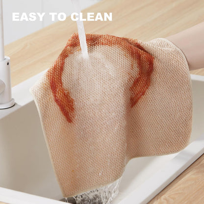 18 Pack Microfiber Cleaning Cloth, Kitchen Towels for Dish Drying Washing, Absorbent Streak Free Lint Free Rags for Cleaning, Reusable and Washable Towels - 10" x 10"