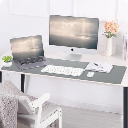 Large Desk Mat, 47" x 17", Black
