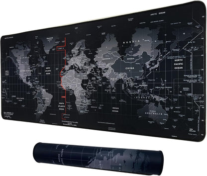 XXL Professional Large Mouse Pad & Computer Game Mouse Mat (35.4x15.7x0.1IN, Map) (90 * 40 Map)