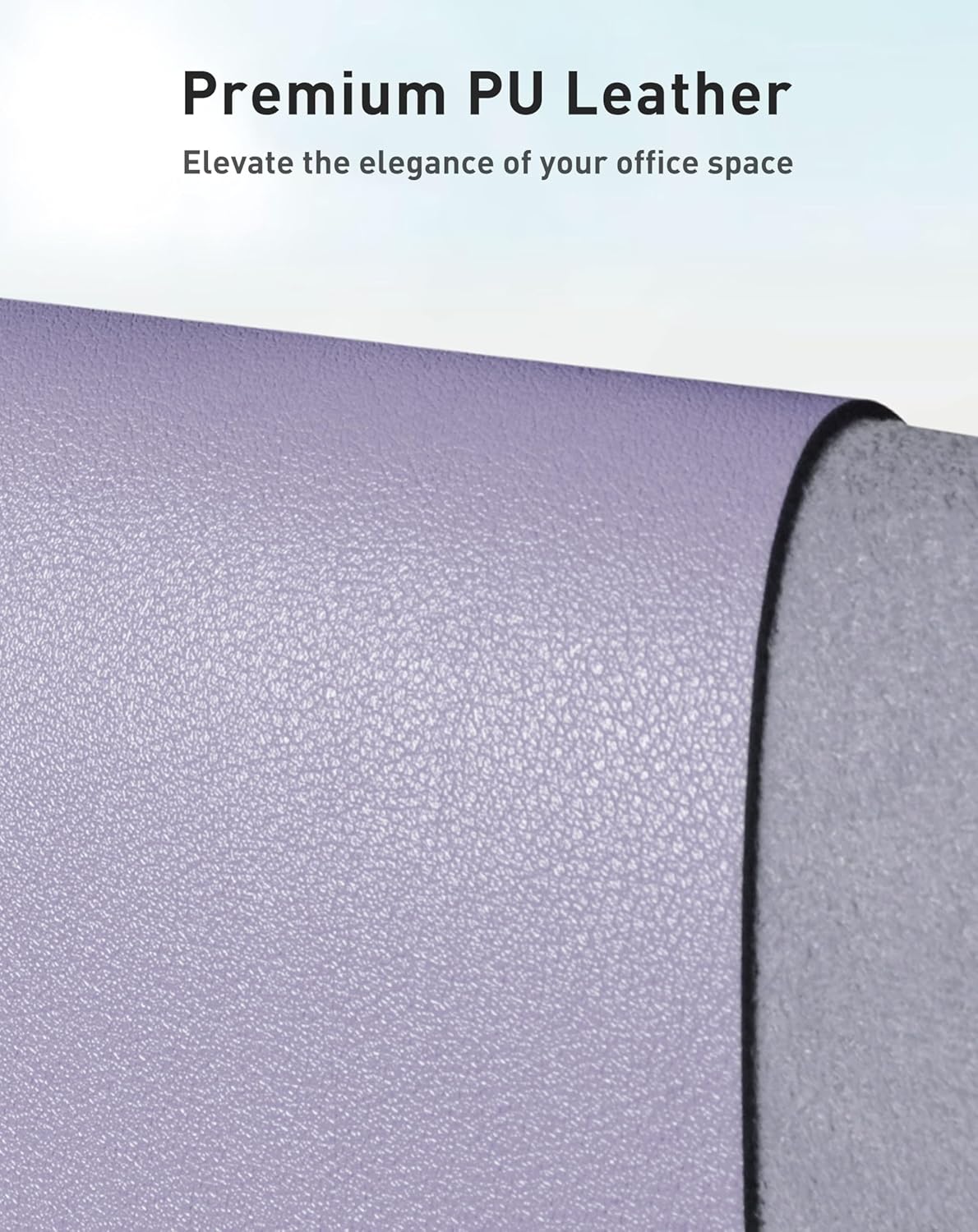 Aothia Leather Office Desk Pad Protector, Non-Slip PU Leather Desk Blotter, Waterproof Laptop Writing Mouse Pad for Office and Home, Black, 31.5" x 15.7" - Colors B