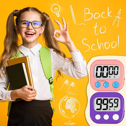 ZILLEEN Classroom Timer for Kids Teachers 2 Pack Digital Timers