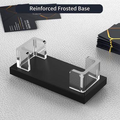 Acrylic Business Card Holder for Desk,Business Card Stand,Clear Business Card Display,Desk Business Card Holders,Business Card Display Stand,Acrylic Business Card Holder Display,Black 2 Pcs