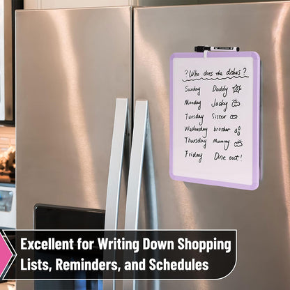 Dry Erase Board, 14” x 11”, White Frame