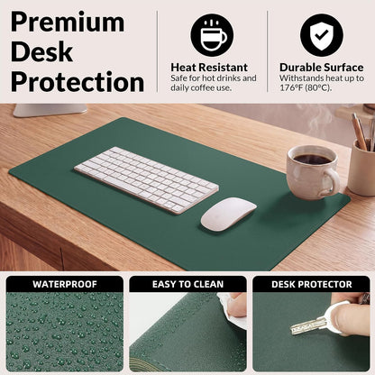 Large Desk Mat, 47" x 17", Black
