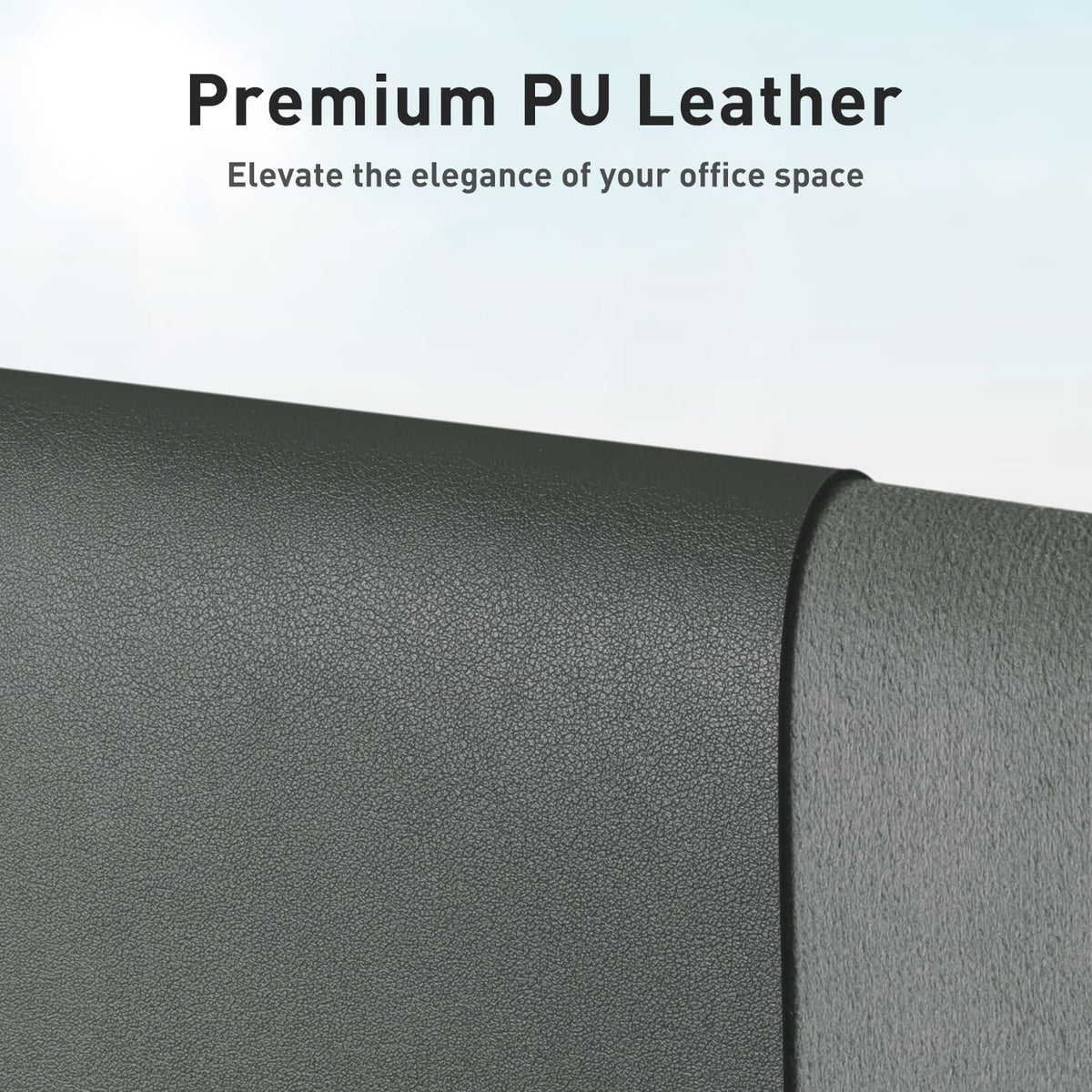 Aothia Leather Office Desk Pad Protector, Non-Slip PU Leather Desk Blotter, Waterproof Laptop Writing Mouse Pad for Office and Home, Black, 31.5" x 15.7" - Colors A