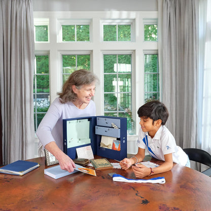Savor | All-in-One Desk Organizer | Blue – Keep Desk, Office, and Home Organized All-in-One Storage System for Important Files, Documents, Stationery, and Office Supplies