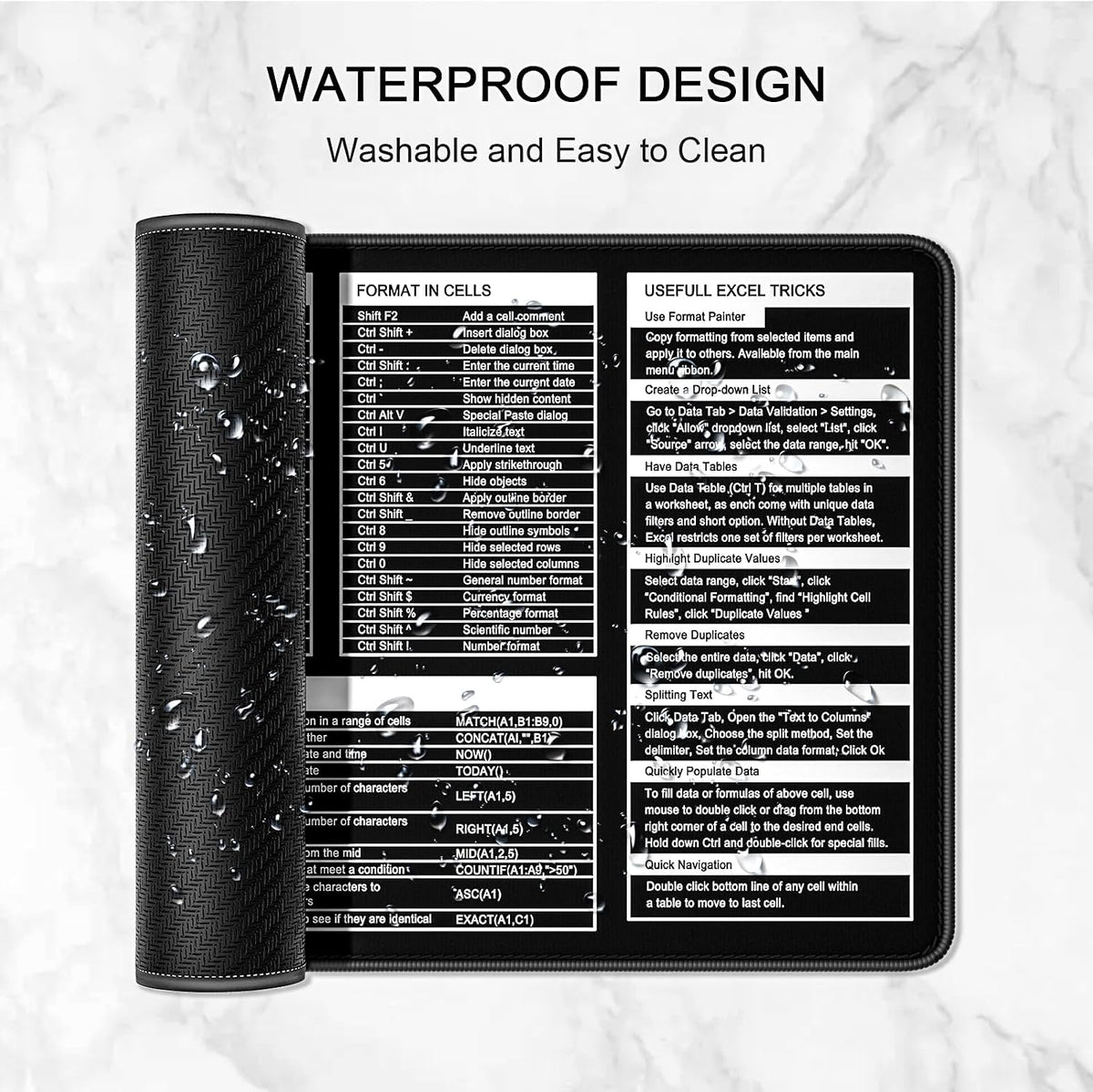 Auhoahsil Desk Mat, Ultra Large Mouse Pad, XXL Gaming Mousepad, Green Tropical Leaves Deskpad, Big Extended Full Size Mouse Pad, Desktop Desk Matt for Keyboard, Laptop & Computer, 35.5 x 15.7 in - Colors B