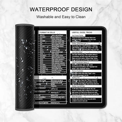 Auhoahsil Desk Mat, Ultra Large Mouse Pad, XXL Gaming Mousepad, Green Tropical Leaves Deskpad, Big Extended Full Size Mouse Pad, Desktop Desk Matt for Keyboard, Laptop & Computer, 35.5 x 15.7 in - Colors B