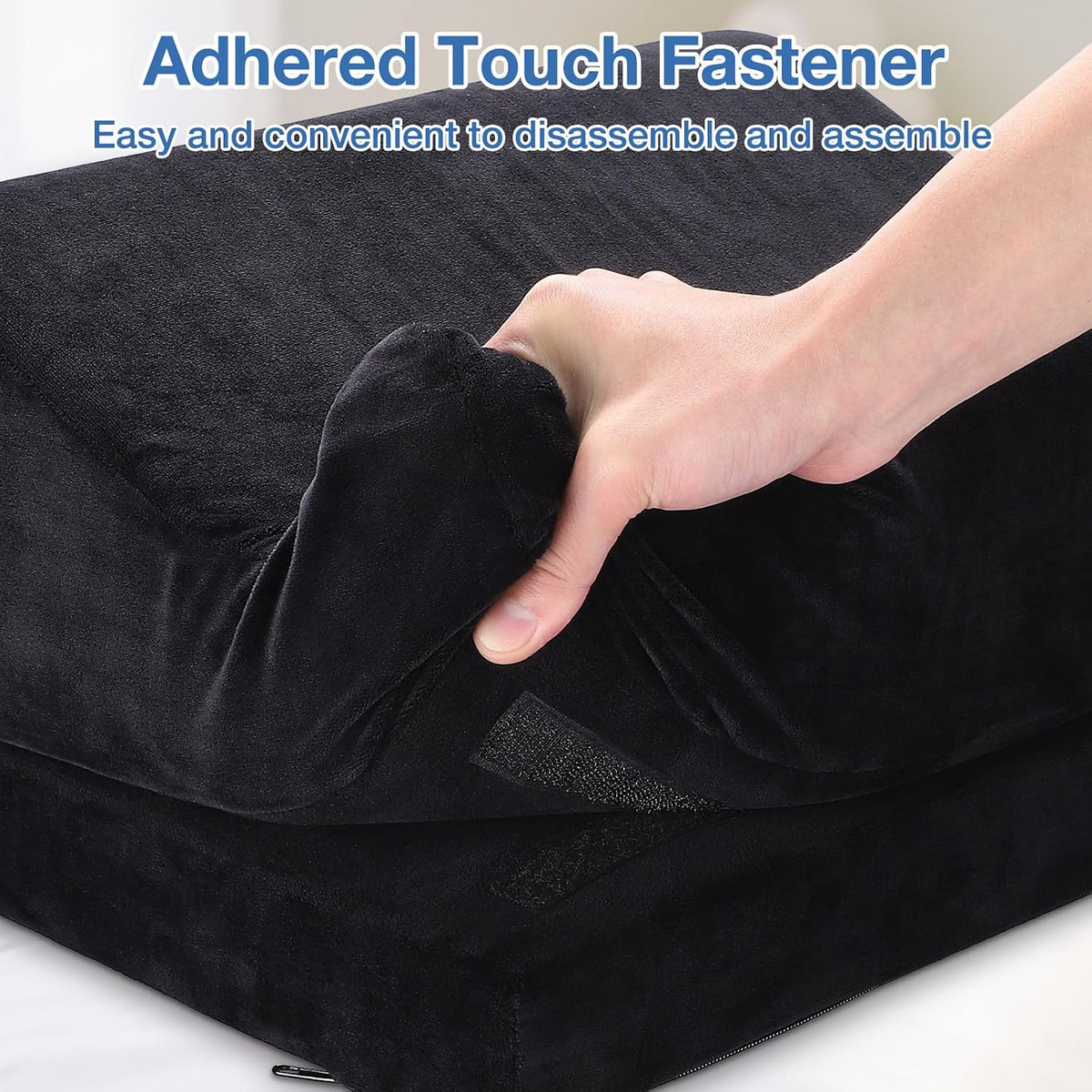 Ergonomic Foot Rest for Under Desk at Work, Multi-Angle Adjustable Height Under Desk Footrest for Office Gaming Chair, High-Density Foam Footstool Leg Elevation Pillow for Back Hip Knee Pain Relief